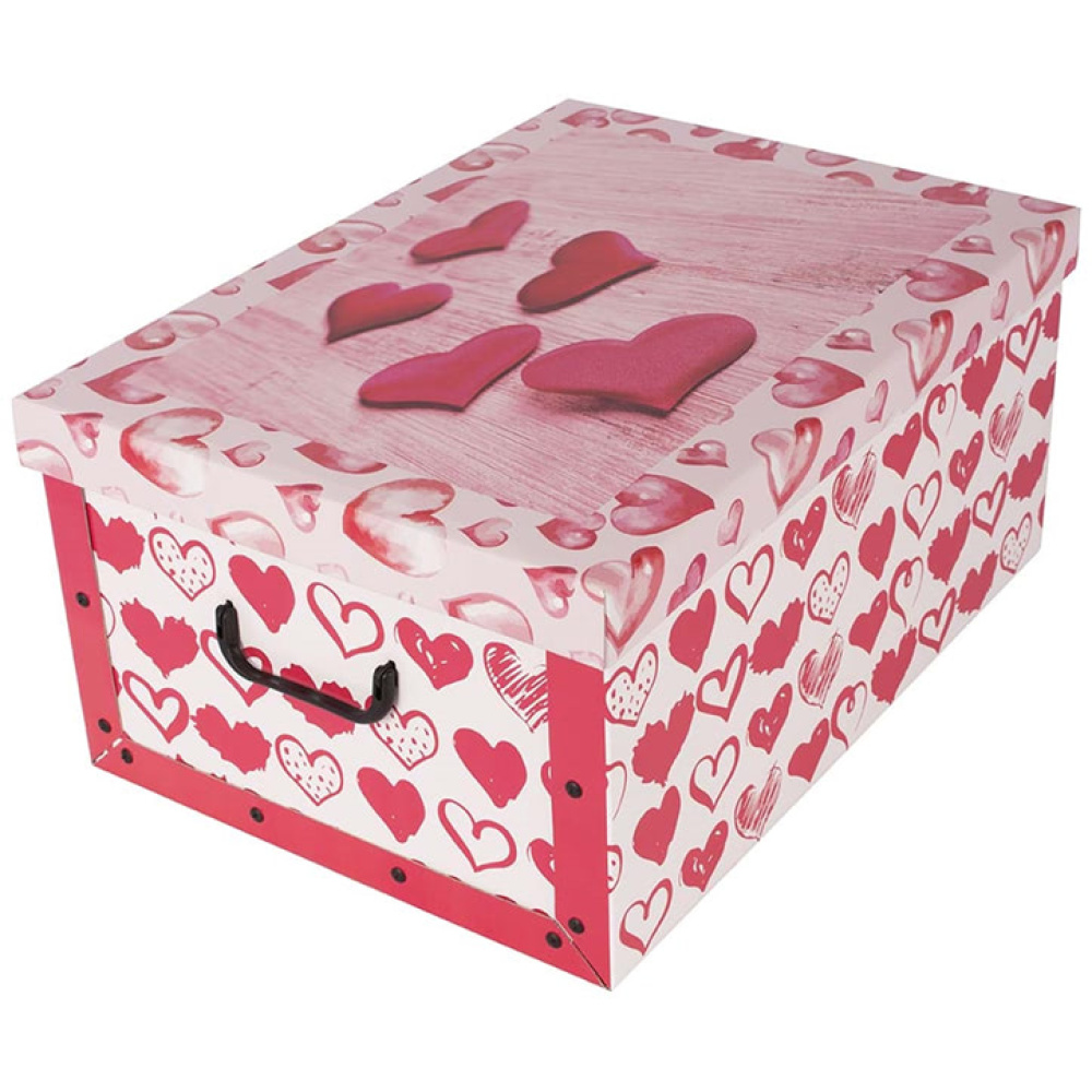 กล่องกระดาษ MAXI RED HEARTS - EAN: 8033695870773 - Home>ที่เก็บของ>กล่องกระดาษ>มีฝาปิด
