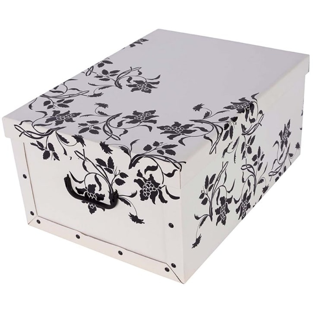 골판지 상자 MINI BAROQUE FLOWERS WHITE - EAN: 8033695875068 - 홈>보관>판지 상자>커버 포함