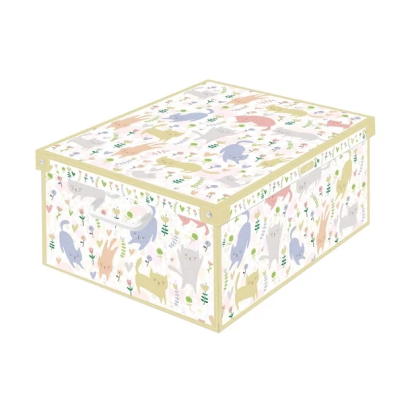 Dekoratívna kartónová krabica MAXI KOTKI - EAN: 8006843990968 - Domov>Skladovanie>Kartónové krabice>S vekom