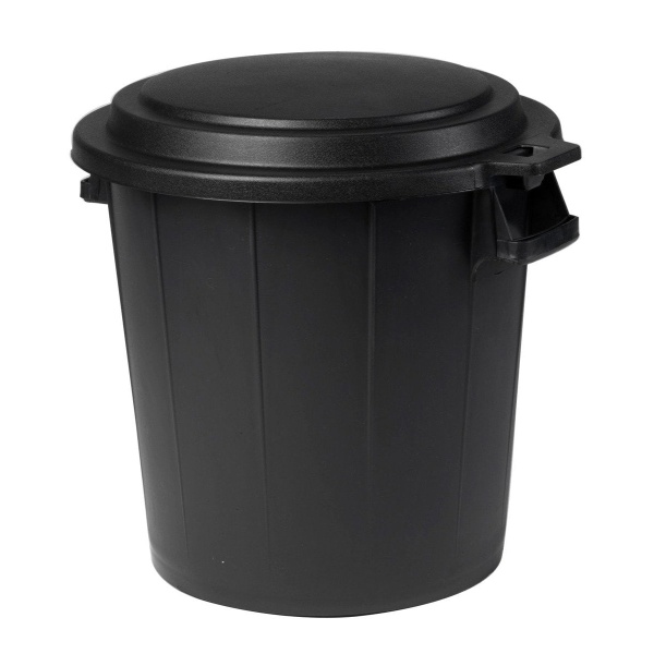 Kosz na śmieci 50L pojemnik na odpady z pokrywą CZARNY - EAN: 3086960036614 - Dom>Artykuły gospodarstwa domowego>Przechowywanie śmieci>Kosze na śmieci