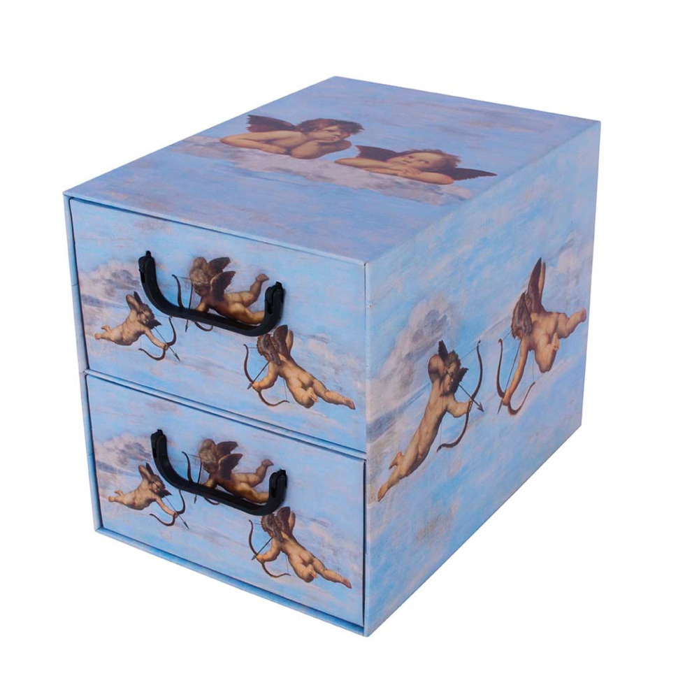 Caixa de cartró amb 2 calaixos verticals BLUE ANGELS - EAN: 5901685833820 - Inici>Magatzematge>Caixes de cartró>Amb calaixos