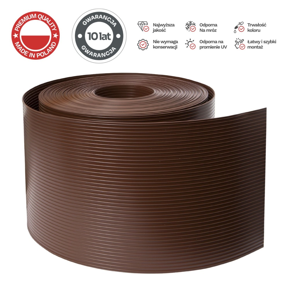 Fencing tape 26m Thermoplast CLASSIC LINE 19cm BROWN - EAN: 5908297533919 - Garden>Fences>Fence tapes