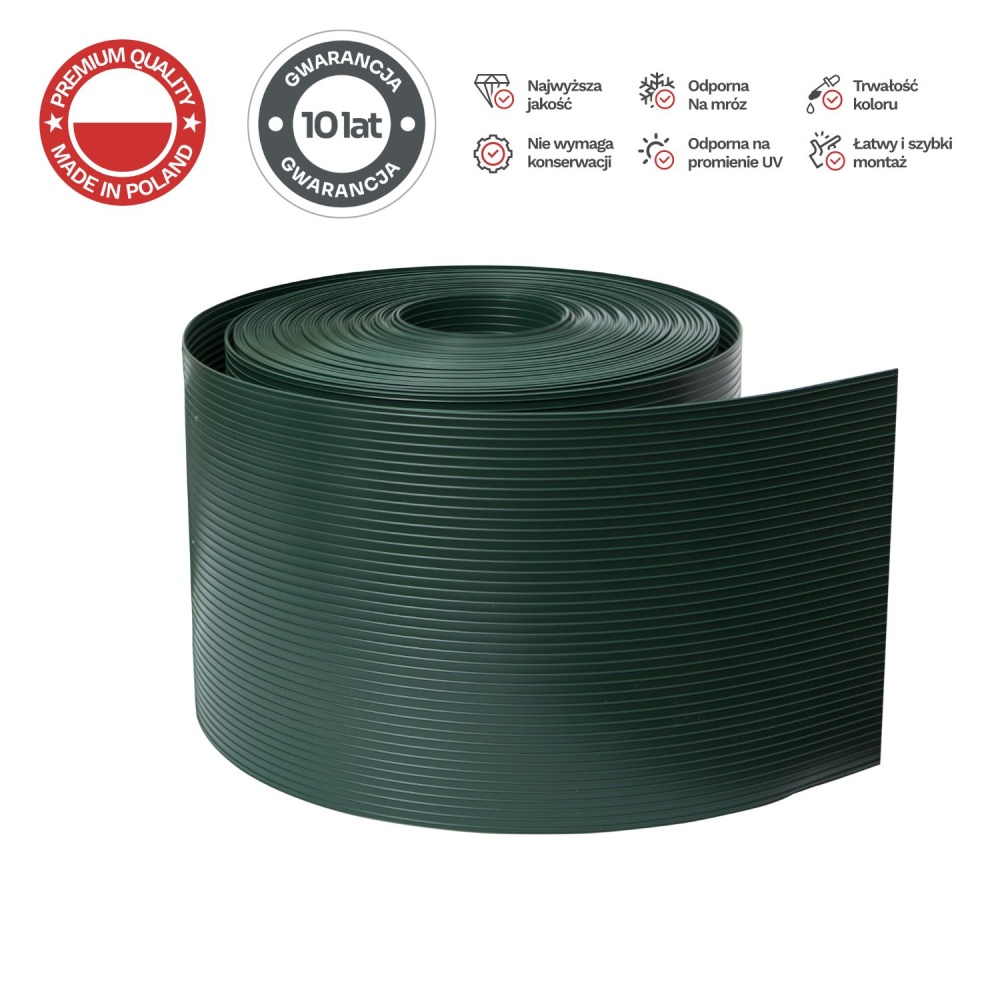 Žogu lente ROLL 26mb CLASSIC 19cm PROTECTO GREEN - EAN: 5908297536101 - Dārzs>Žogi>Žoga lentes
