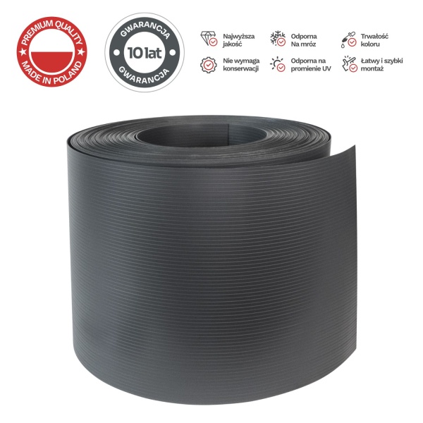 Piirdeteip ROLL 26mb SMART 19cm PROTECTO GRAPHITE - EAN: 5908297578279 - Aed>Aiad>Aia lindid