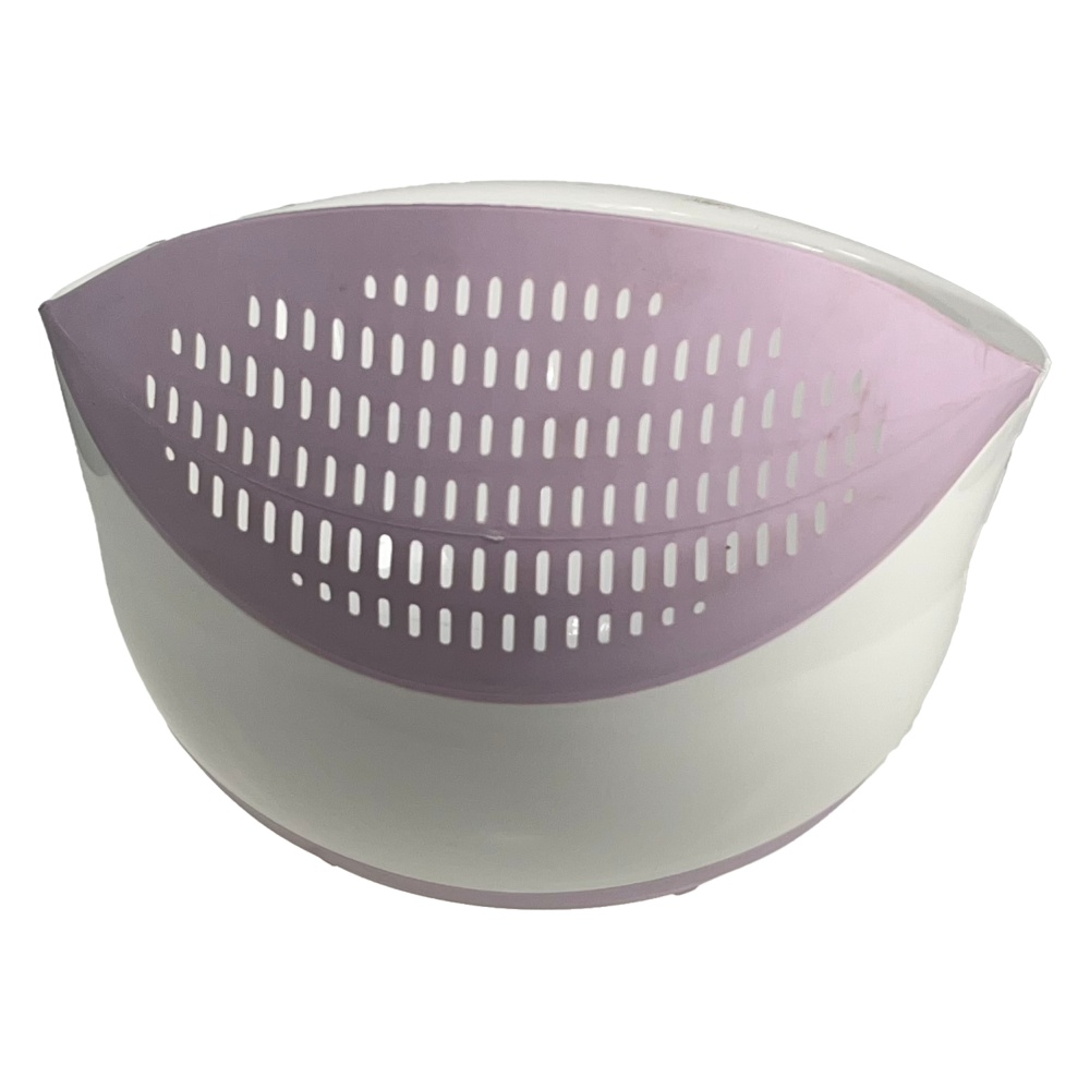 Colander bowl WHITE - PURPLE - EAN: 5901685831819 - Home>Kitchen and dining room>Food storage>Bowls and containers