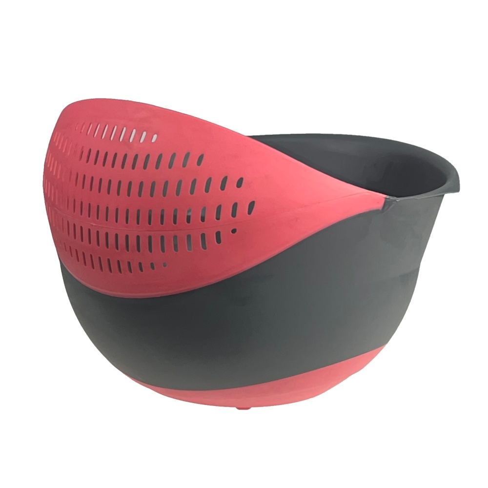 Colander bowl GRAY - PINK - EAN: 5901685831789 - Home>Kitchen and dining room>Food storage>Bowls and containers