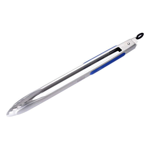 Stainless steel BBQ tongs with non-slip handle - EAN: 6001773114851 - Garden> Grill> Outdoor barbecue accessories> Dishes and cutlery